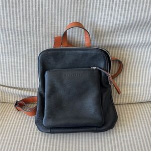 The Horse Mini Backpack - Black Leather